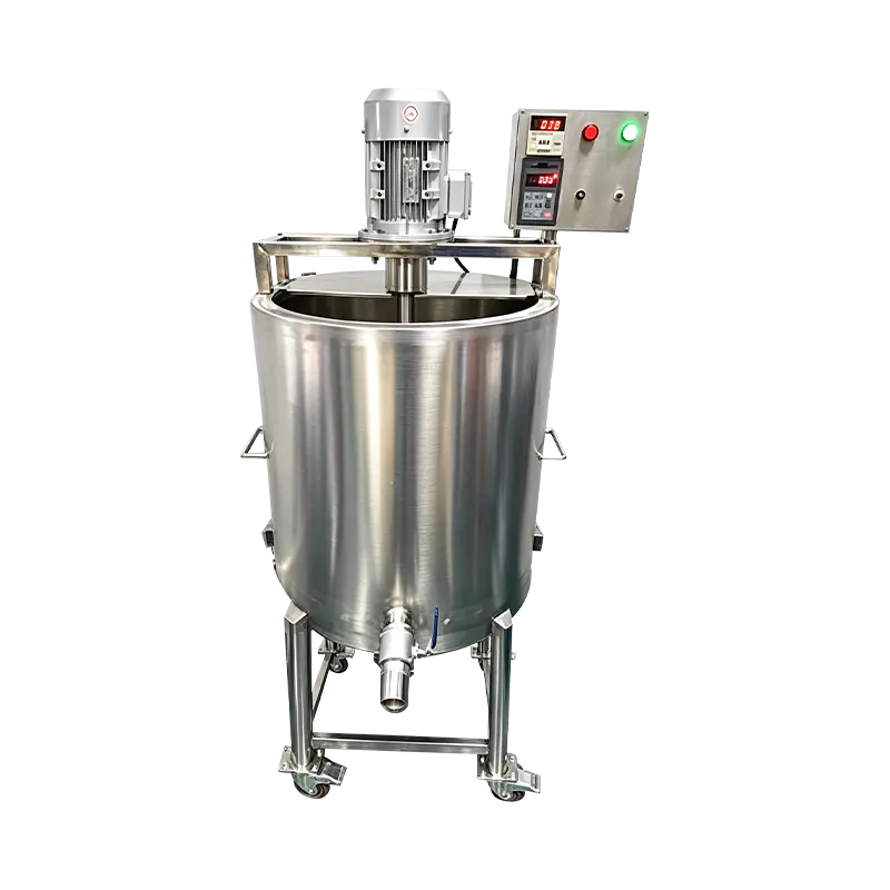 Zbiornik do topienia wosku kosmetycznego o pojemności 50 kg z mieszadłem o zmiennej prędkości